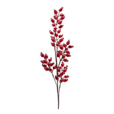 ΚΛΑΔΙ ΜΕ ΜΙΚΡΑ ΜΕΤΑΛΛΙΖΕ BERRIES, ΜΠΟΡΝΤΟ, 67cm (600-49428)