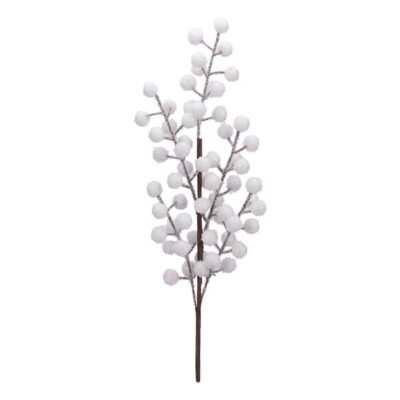 ΚΛΑΔΙ ΜΕ ΛΕΥΚΑ BERRIES, 55cm (600-49287)
