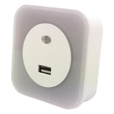 ΦΩΤΑΚΙ ΝΥΚΤΟΣ LED 1.5W 2700Κ 220-240V ΜΕ USB ΚΑΙ ΦΩΤΟΚΥΤΤΑΡΟ (145-15060)