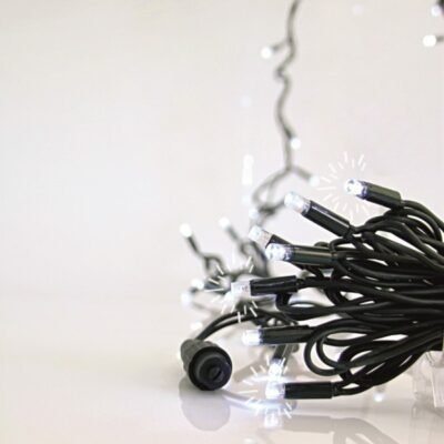 ΣΕΙΡΑ, 96 LED 5mm ΜΕ ΚΑΛΥΜΜΑ, 24V, 3 ΕΠΕΚΤΑΣΕΙΣ ΕΩΣ 10 ΣΕΤ, ΠΡΑΣΙΝΟ ΚΑΟΥΤΣΟΥΚ ΚΑΛΩΔΙΟ, 86 ΛΕΥΚΑ & 10 ΛΕΥΚΑ FLASH LED ΑΝΑ 10cm, ΣΕΤ 5 ΣΕΙΡΕΣ ΚΑΙ 1 ΕΠΕΚΤΑΣΗ 3m, ΙΡ65 ΧΩΡΙΣ ΜΕΤΑΣΧΗΜΑΤΙΣΤΗ (600-09368)