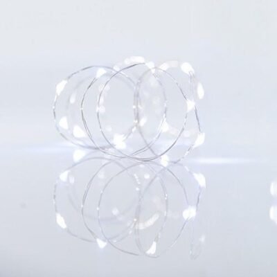 ΣΕΙΡΑ, 100 MINI LED, ΜΕΤΑΣΧΗΜΑΤΙΣΤΗ, 8 ΠΡΟΓΡΑΜΜΑΤΑ & ΜΝΗΜΗ, ΑΣΗΜΙ ΧΑΛΚΙΝΟ ΚΑΛΩΔΙΟ, ΛΕΥΚΟ LED ΑΝΑ 10cm, ΠΡΟΕΚΤΑΣΗ ΠΑΡΟΧΗΣ 5m, IP44 (600-07060)