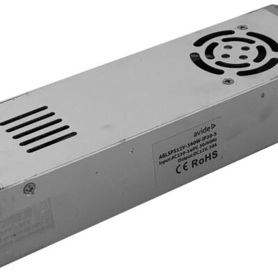 Avide Τροφοδοτικό Ταινιών LED 12V 360W IP20 Slim (15.001.1826)