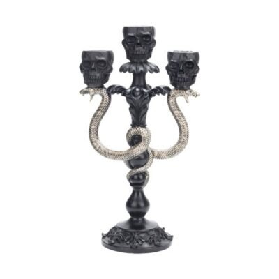 ΚΗΡΟΠΗΓΙΟ, DARK ELEGANCE, ΜΕ ΧΡΥΣΑ ΦΙΔΙΑ, ΠΟΛΥΡΕΖΙΝ, 20.5×12.5×37.7cm (600-48601)