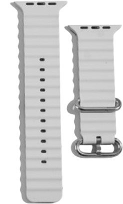 XO BT02A Marine Λουράκι Ρολογιού Σιλικόνης Universal 38/40/41mm Γκρι (16.001.0168)