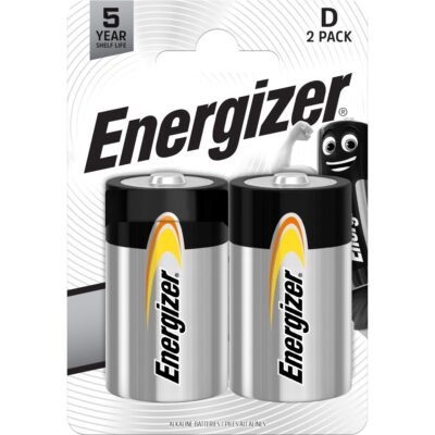 ENERGIZER Everyday Αλκαλική Μπαταρία LR20 D BL2 (01.001.0179)