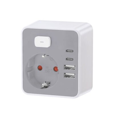 Technik Professional Πρίζα Επέκτασης με Διακόπτη 1 Θέσης  2xUSB-C & 2xUSB-A (41.001.0123)