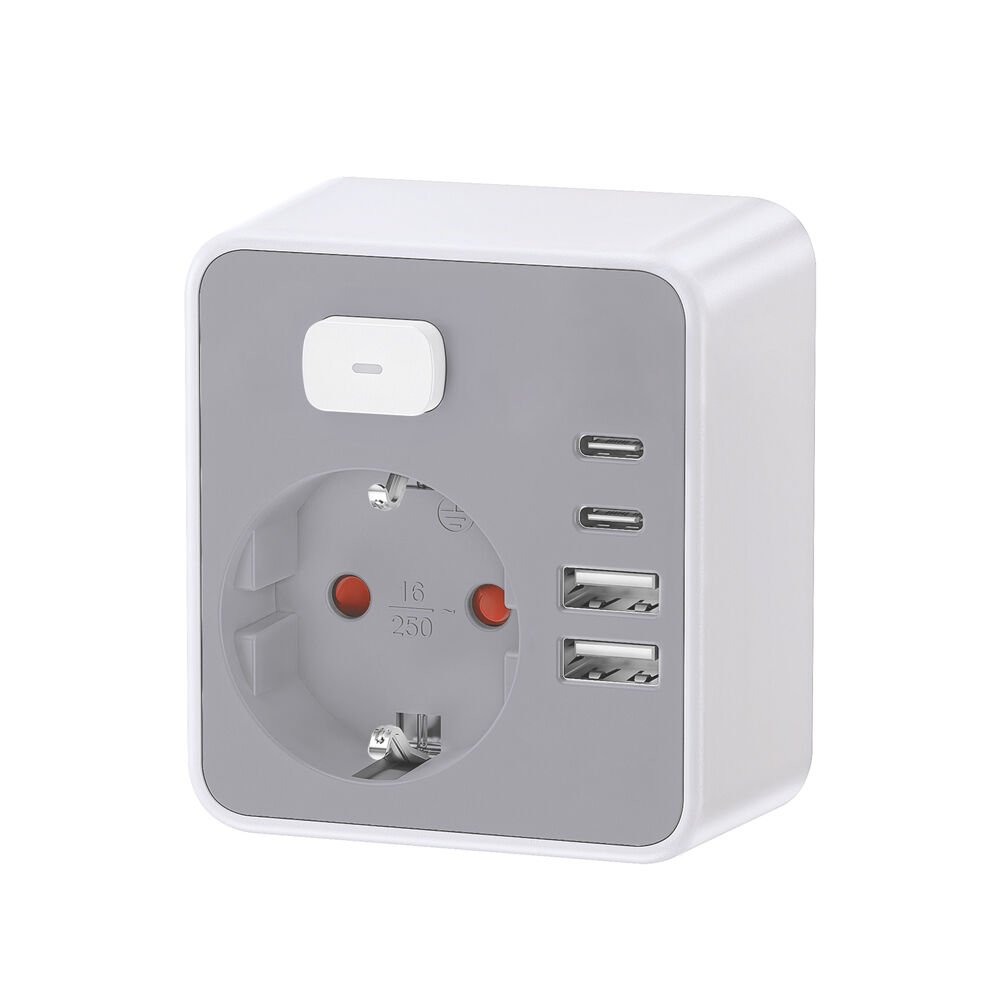 Technik Professional Πρίζα Επέκτασης με Διακόπτη 1 Θέσης 2xUSB-C & 2xUSB-A (41.001.0123)