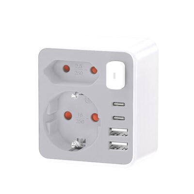 Technik Professional Πρίζα Επέκτασης 2 Θέσεων  2xUSB-C & 2xUSB-A  με Διακόπτη (41.001.0124)