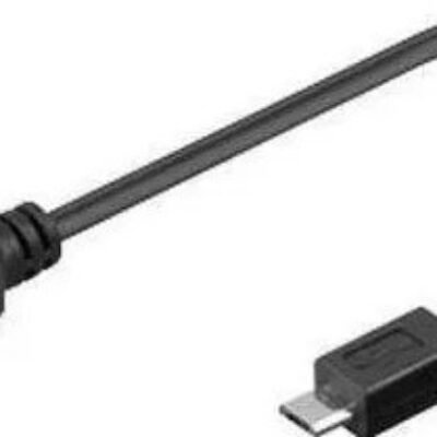 Goobay Καλώδιο USB 2.0 A Θηλυκό σε Micro USB B 0.2m (06.005.0020)