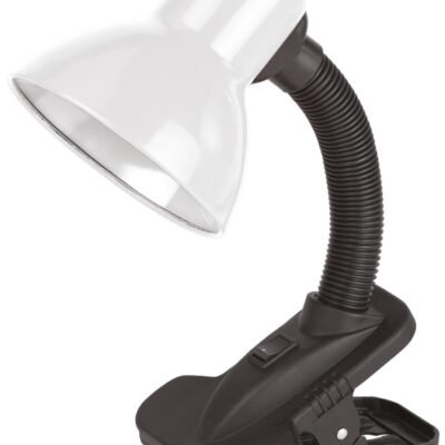 Avide Basic Φωτιστικό Γραφείου Κλιπ Λευκό Max 60W (15.001.2030)