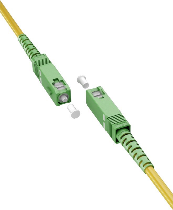Goobay Καλώδιο Οπτικής FTTH Ίνας Μονής Λειτουργίας OS2 Κίτρινο 2μ (11.001.0023)