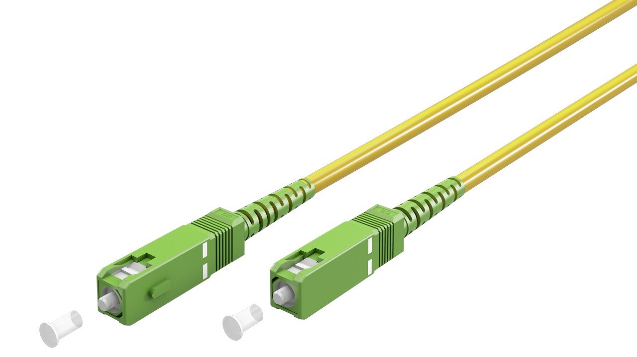 Goobay Καλώδιο Οπτικής FTTH Ίνας Μονής Λειτουργίας OS2 Κίτρινο 20 m (11.001.0028)