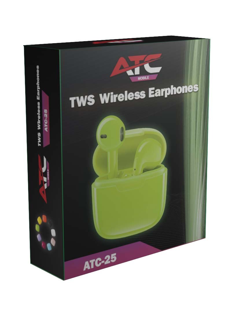ATC-25 TWS Ασύρματα Ακουστικά Bluetooth Πράσινο (20.001.0008) - Image 2