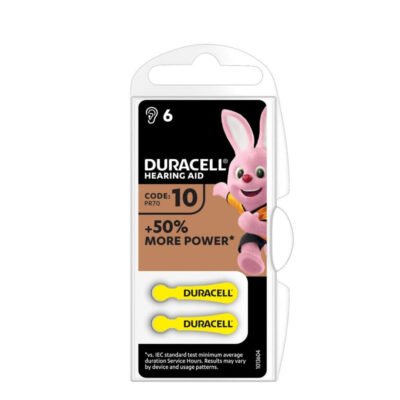 Duracell Activair Βαρηκοΐας DA10 (6τμχ) (01.008.0013)