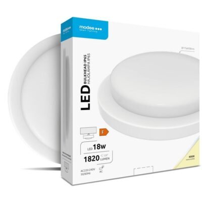 Modee LED Στρογγυλή Απλίκα 18W 4000K IP65 Λευκό ERP (40.001.0081)