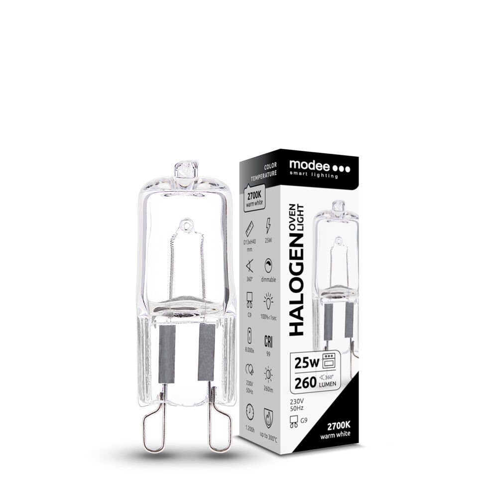 Modee Smart Lighting ECO Λάμπα Αλογόνου Φούρνου G9 25W (40.001.0083)