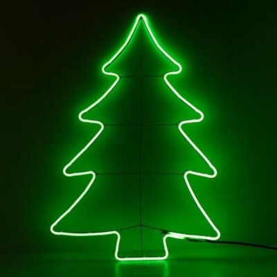 ΧΡΙΣΤΟΥΓΕΝΝΙΑΤΙΚΟ ΔΕΝΤΡΟ 65*74cm, 230V, 3m ΝΕΟΝ LED ΦΩΤΟΣΩΛΗΝΑ, ΠΡΑΣΙΝΗ, ΜΟΝΟΚΑΝΑΛΟΣ, ΠΡΟΕΚΤΑΣΗ ΠΑΡΟΧΗΣ 1,5m, IP44 (600-23109)