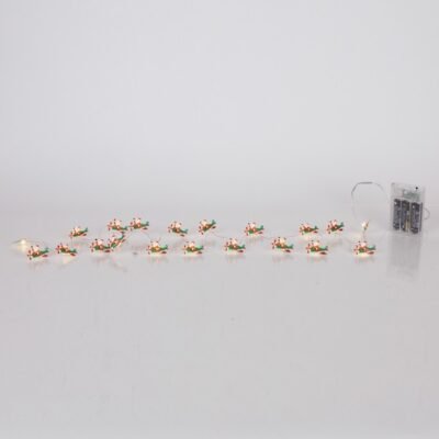 ΣΕΙΡΑ, 20 MINI LED, ΑΓΙΟΣ ΒΑΣΙΛΗΣ ΜΕ ΑΕΡΟΠΛΑΝΟ, ΜΠΑΤΑΡΙΑΣ 3xAA, ΧΡΟΝΟΔΙΑΚΟΠΤΗ, ΑΣΗΜΙ ΧΑΛΚΙΝΟ ΚΑΛΩΔΙΟ, ΘΕΡΜΟ ΛΕΥΚΟ LED ΑΝΑ 10cm, ΠΡΟΕΚΤΑΣΗ ΠΑΡΟΧΗΣ 30cm, IP20 (600-03359)