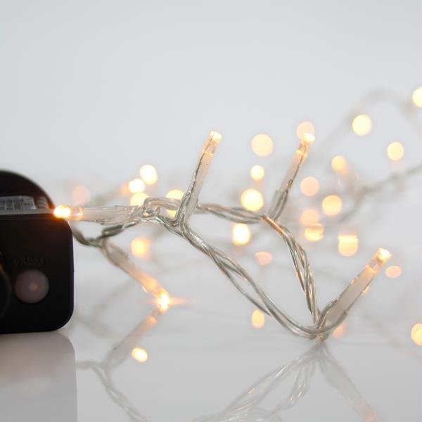 ΣΕΙΡΑ, 100 LED 3mm, 31V ΜΕΤΑΣΧΗΜΑΤΙΣΤΗ, 8 ΠΡΟΓΡΑΜΜΑΤΑ & ΜΝΗΜΗ, ΔΙΑΦΑΝΟ PVC ΚΑΛΩΔΙΟ, ΘΕΡΜΟ ΛΕΥΚΟ LED ΑΝΑ 5cm, ΠΡΟΕΚΤΑΣΗ ΠΑΡΟΧΗΣ 3m, ΙΡ44 (600-14101)