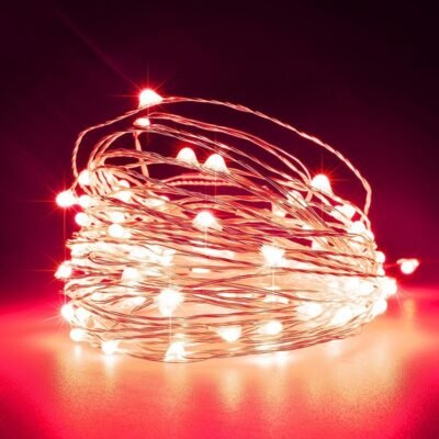 ΣΕΙΡΑ, 100 MINI LED, ΜΕΤΑΣΧΗΜΑΤΙΣΤΗ, ΣΤΑΘΕΡΟ, ΑΣΗΜΙ ΧΑΛΚΙΝΟ ΚΑΛΩΔΙΟ, ΚΟΚΚΙΝΟ LED ΑΝΑ 10cm, ΠΡΟΕΚΤΑΣΗ ΠΑΡΟΧΗΣ 5m, ΙΡ44 (600-07319)