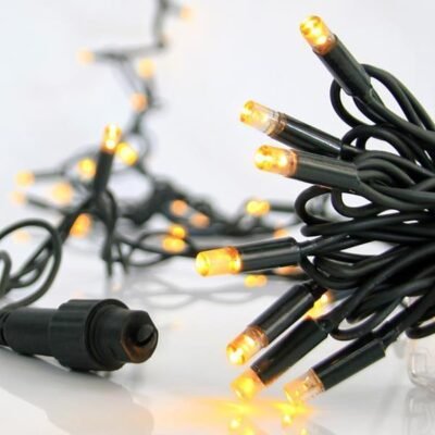 ΣΕΙΡΑ, 100 LED 5mm ΜΕ ΚΑΛΥΜΜΑ, 230V, 3 ΕΠΕΚΤΑΣΕΙΣ ΕΩΣ 9 ΣΕΤ, ΠΡΑΣΙΝΟ ΚΑΟΥΤΣΟΥΚ ΚΑΛΩΔΙΟ, ΘΕΡΜΑ ΛΕΥΚΑ LED ΑΝΑ 10cm, ΠΡΟΕΚΤΑΣΗ ΠΑΡΟΧΗΣ 1.5m, ΙΡ65 (600-11108)