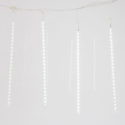 SNOWDROP, 240 LED, 5V ΜΕΤΑΣΧΗΜΑΤΙΣΤΗ, 4 ΕΠΕΚΤΑΣΕΙΣ ΕΩΣ 3 ΣΕΤ, ΔΙΑΦΑΝΟ PVC ΚΑΛΩΔΙΟ, 5 ΣΩΛΗΝΕΣ H50cm ΑΝΑ 1m ΜΕ ΛΕΥΚΟ LED, ΠΡΟΕΚΤΑΣΗ ΠΑΡΟΧΗΣ 5m, IP44 (600-02320)