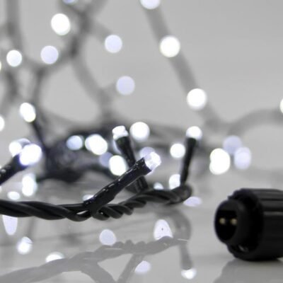 ΣΕΙΡΑ, 100 LED 3mm, 31V ΜΕΤΑΣΧΗΜΑΤΙΣΤΗ, 4 ΕΠΕΚΤΑΣΕΙΣ ΕΩΣ 3 ΣΕΤ, ΠΡΑΣΙΝΟ PVC ΚΑΛΩΔΙΟ, ΛΕΥΚΟ LED ANA 5cm, ΠΡΟΕΚΤΑΣΗ ΠΑΡΟΧΗΣ 3m, ΙΡ44 (620-22300)