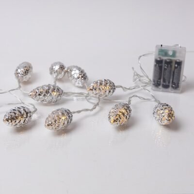 ΣΕΙΡΑ, 20 LED 5mm, ΑΣΗΜΙ ΚΟΥΚΟΥΝΑΡΙΑ, ΜΠΑΤΑΡΙΑΣ 3xAA, ΧΡΟΝΟΔΙΑΚΟΠΤΗ, ΔΙΑΦΑΝΟ PVC ΚΑΛΩΔΙΟ, ΘΕΡΜΟ ΛΕΥΚΟ LED ΑΝΑ 15cm, ΠΡΟΕΚΤΑΣΗ ΠΑΡΟΧΗΣ 30cm, IP20 (600-03363)