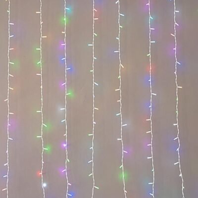 ΚΟΥΡΤΙΝΑ, 480 SYNCHRONOUS LED 5mm, 2 ΕΠΕΚΤΑΣΕΙΣ ΕΩΣ 2 ΣΕΤ, ΛΕΥΚΟ ΚΑΟΥΤΣΟΥΚ ΚΑΛΩΔΙΟ, SMART RGBW LED (H300 x W300cm, 16 ΣΕΙΡΕΣ x 30 LED), IP65 (ΧΩΡΙΣ ΚΑΛΩΔΙΟ ΠΑΡΟΧΗΣ, ΧΩΡΙΣ CONTROLLER) (600-11924)