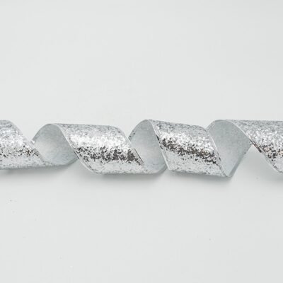 ΚΟΡΔΕΛΑ ME ΑΣΗΜΙ ΧΟΝΤΡΟΚΟΜΜΕΝΟ GLITTER, 6.30cm, 10M (600-47555)