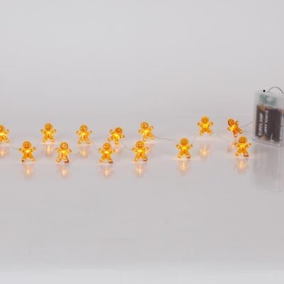 ΣΕΙΡΑ, 20 MINI LED, ΜΠΙΣΚΟΤΑΝΘΡΩΠΟΣ, ΜΠΑΤΑΡΙΑΣ 3xAA, ΧΡΟΝΟΔΙΑΚΟΠΤΗ, ΑΣΗΜΙ ΧΑΛΚΙΝΟ ΚΑΛΩΔΙΟ, ΘΕΡΜΟ ΛΕΥΚΟ LED ΑΝΑ 10cm, ΠΡΟΕΚΤΑΣΗ ΠΑΡΟΧΗΣ 30cm, IP20 (600-03357)