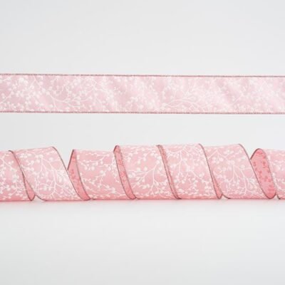 ΚΟΡΔΕΛΑ ΡΟΖ, ΜΕ ΑΣΗΜΙ ΚΛΑΔΙΑ, 6,35cm, 10Y (600-44964)