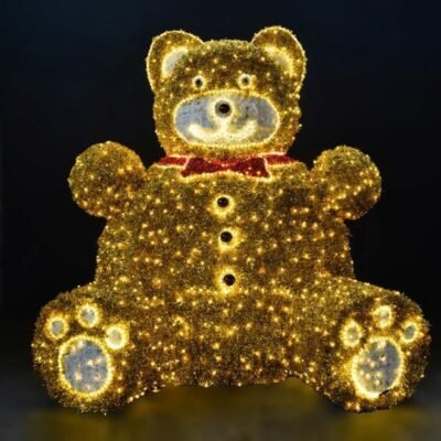 ΕΠΑΓΓΕΛΜΑΤΙΚΟ ΣΧΕΔΙΟ 3D, ΑΡΚΟΥΔΑΚΙ, ΚΙΤΡΙΝΗ LED ΦΩΤ/ΝΑ, ΘΕΡΜΟ ΛΕΥΚΟ LED, IP65 (600-23370)