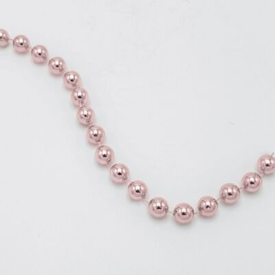 ΑΛΥΣΙΔΑ ΜΕ ΡΟΖ ΠΕΡΛΕΣ, 14mm, 270cm (600-47589)