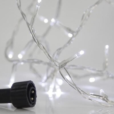 ΣΕΙΡΑ, 100 LED 3mm, 31V ΜΕΤΑΣΧΗΜΑΤΙΣΤΗ, 4 ΕΠΕΚΤΑΣΕΙΣ ΕΩΣ 3 ΣΕΤ, ΔΙΑΦΑΝΟ PVC ΚΑΛΩΔΙΟ, ΛΕΥΚΟ LED ΑΝΑ 5cm, ΠΡΟΕΚΤΑΣΗ ΠΑΡΟΧΗΣ 3m, ΙP44 (600-11321)