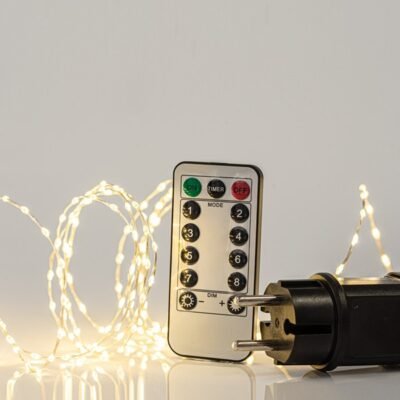 ΣΕΙΡΑ, 300 MINI LED, ΜΕΤΑΣΧΗΜΑΤΙΣΤΗ, ΤΗΛΕΧΕΙΡΙΣΤΗΡΙΟ (ON/OFF, TIMER, DIMMER), ΑΣΗΜΙ ΧΑΛΚΙΝΟ ΚΑΛΩΔΙΟ, ΘΕΡΜΟ ΛΕΥΚΟ LED ANA 1.5cm, ΠΡΟΕΚΤΑΣΗ ΠΑΡΟΧΗΣ 3m, ΙΡ44 (600-07201)