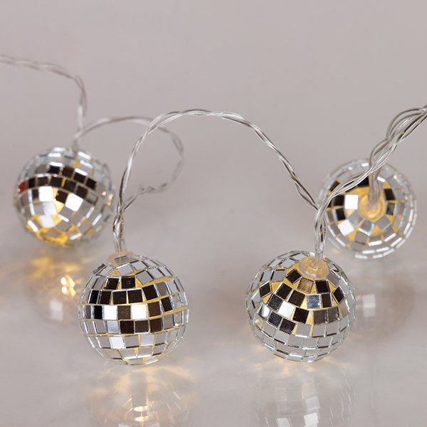 ΣΕΙΡΑ, 10 LED 5mm, DISCO ΜΠΑΛΙΤΣΕΣ, ΜΠΑΤΑΡΙΑΣ 3xAA, ΧΡΟΝΟΔΙΑΚΟΠΤΗ, ΔΙΑΦΑΝΟ PVC ΚΑΛΩΔΙΟ, ΘΕΡΜΟ ΛΕΥΚΟ LED ΑΝΑ 15cm, ΠΡΟΕΚΤΑΣΗ ΠΑΡΟΧΗΣ 30cm, IP20 (600-03060) - Image 3