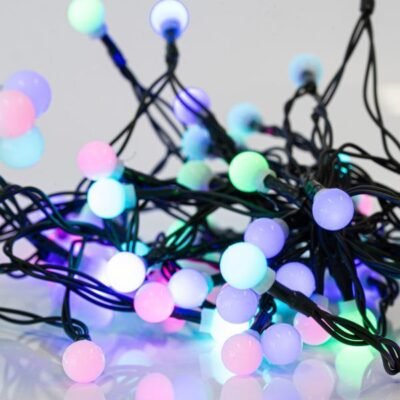 ΣΕΙΡΑ, 40 LED 5mm, 4.5V ΜΕΤΑΣΧΗΜΑΤΙΣΤΗ, ΛΕΥΚΕΣ ΜΠΑΛΕΣ Φ1.20cm, ΣΤΑΘΕΡΟ, ΠΡΑΣΙΝΟ PVC ΚΑΛΩΔΙΟ, MULTI LED ΑΝΑ 10cm, ΠΡΟΕΚΤΑΣΗ ΠΑΡΟΧΗΣ 3m, IP44 (600-11917)