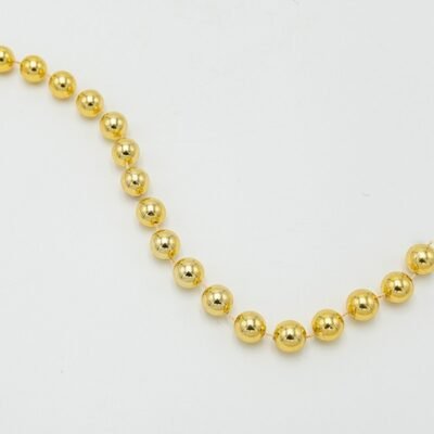 ΑΛΥΣΙΔΑ ΜΕ ΧΡΥΣΕΣ ΠΕΡΛΕΣ, 14mm, 270cm (600-47592)