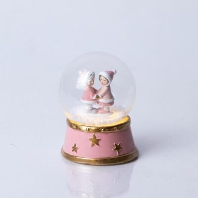 ΧΙΟΝΟΜΠΑΛΑ ΜΕ ΠΑΙΔΑΚΙΑ, ΡΟΖ, 7x9cm (600-46264)