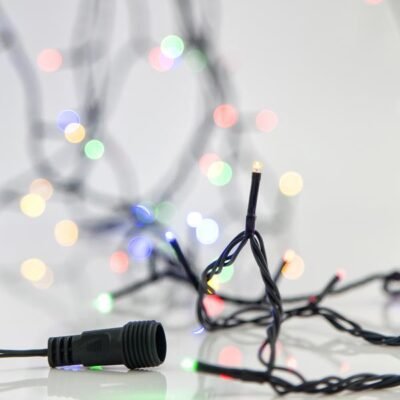 ΣΕΙΡΑ, 180 LED 3mm, 31V, ΣΤΑΘΕΡΟ, 2 ΕΠΕΚΤΑΣΕΙΣ ΕΩΣ 6 ΣΕΤ, ΠΡΑΣΙΝΟ PVC ΚΑΛΩΔΙΟ, ΧΡΩΜΑΤΙΣΤΟ LED ANA 7.5cm, ΙΡ44 (ΧΩΡΙΣ ΜΕΤΑΣΧΗΜΑΤΙΣΤΗ, ΧΩΡΙΣ ΠΡΟΕΚΤΑΣΗ ΠΑΡΟΧΗΣ) (600-11806)