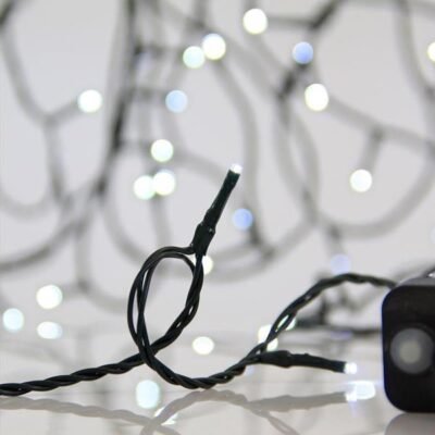 ΣΕΙΡΑ, 300 LED 3mm, 31V ΜΕΤΑΣΧΗΜΑΤΙΣΤΗ, 8 ΠΡΟΓΡΑΜΜΑΤΑ, ΠΡΑΣΙΝΟ PVC ΚΑΛΩΔΙΟ, ΛΕΥΚΟ LED ΑΝΑ 5cm, ΠΡΟΕΚΤΑΣΗ ΠΑΡΟΧΗΣ 3m, ΙΡ44 (620-22540)