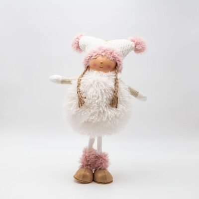 ΚΟΡΙΤΣΑΚΙ ME ΡΟΖ POM POM, 44cm (600-46651)