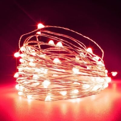 ΣΕΙΡΑ, 100 ΜΙΝΙ LED, ΜΕΤΑΣΧΗΜΑΤΙΣΤΗ, ΣΤΑΘΕΡΟ, ΑΣΗΜΙ ΧΑΛΚΙΝΟ ΚΑΛΩΔΙΟ, ΚΟΚΚΙΝΟ LED ANA 10cm, ΠΡΟΕΚΤΑΣΗ ΠΑΡΟΧΗΣ 5m, ΙΡ44 (600-11721)