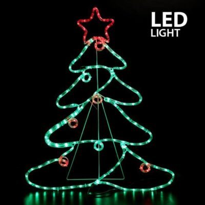 ΔΕΝΤΡΟ ΜΕ ΜΠΑΛΕΣ ΚΑΙ ΑΣΤΕΡΙ, 6m LED ΦΩΤΟΣΩΛΗΝΑΣ, ΜΟΝΟΚΑΝΑΛΟΣ, ΠΡΟΓΡΑΜΜΑ, ΠΟΡΤΟΚΑΛΙ – ΠΡΑΣΙΝΟ – ΚΟΚΚΙΝΟ, 88x68cm, IP44 (600-20014)