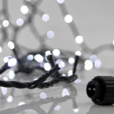 ΣΕΙΡΑ, 100 LED 3mm, 31V ΜΕΤΑΣΧΗΜΑΤΙΣΤΗ, 4 ΕΠΕΚΤΑΣΕΙΣ ΕΩΣ 3 ΣΕΤ, ΠΡΑΣΙΝΟ PVC ΚΑΛΩΔΙΟ, ΛΕΥΚΟ LED ΑNA 5cm, ΠΡΟΕΚΤΑΣΗ ΠΑΡΟΧΗΣ 3m, ΙΡ44 (600-11300)
