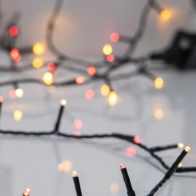 ΣΕΙΡΑ, 240 LED 3mm, 31V ΜΕΤΑΣΧΗΜΑΤΙΣΤΗ, 8 ΠΡΟΓΡΑΜΜΑΤΑ & ΜΝΗΜΗ, ΠΡΑΣΙΝΟ PVC ΚΑΛΩΔΙΟ, ΚΟΚΚΙΝΟ & ΘΕΡΜΟ ΛΕΥΚΟ LED (ΕΝΑΛΛΑΞ) ΑΝΑ 5cm, ΠΡΟΕΚΤΑΣΗ ΠΑΡΟΧΗΣ 3m, IP44 (600-13294)