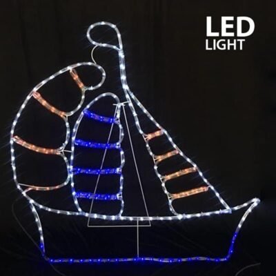 ΚΑΡΑΒΙ, 11m LED ΦΩΤΟΣΩΛΗΝΑΣ, ΜΟΝΟΚΑΝΑΛΟΣ, ΜΕ ΠΡΟΓΡΑΜΜΑ, 106x104cm, IP44 (600-20102)