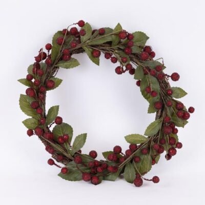 ΣΤΕΦΑΝΙ ΜΕ ΚΟΚΚΙΝΑ ΜΙΚΡΑ BERRIES , 50cm (600-46180)