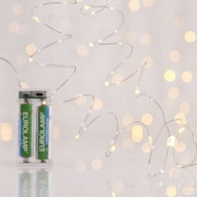 ΣΕΙΡΑ, 50 MINI LED, ΜΠΑΤΑΡΙΑΣ 3xAA, ΧΡΟΝΟΔΙΑΚΟΠΤΗ, ΑΣΗΜΙ ΧΑΛΚΙΝΟ ΚΑΛΩΔΙΟ, ΘΕΡΜΟ ΛΕΥΚΟ LED ANA 10cm, ΠΡΟΕΚΤΑΣΗ ΠΑΡΟΧΗΣ 10cm, IP20 (600-07941)